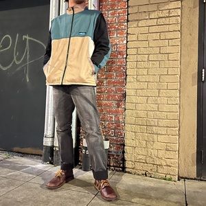 Kavu Fleece Lined Canvas Color Block Jacket (L)